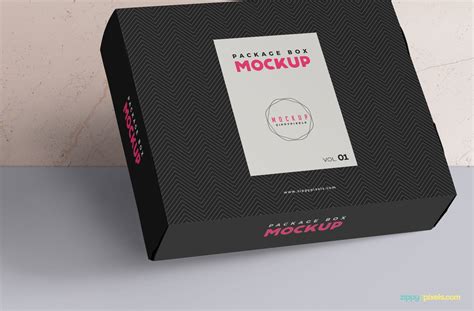 free box packaging mockup